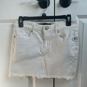 Express Cream Mini Skirt Casual Resort Wear